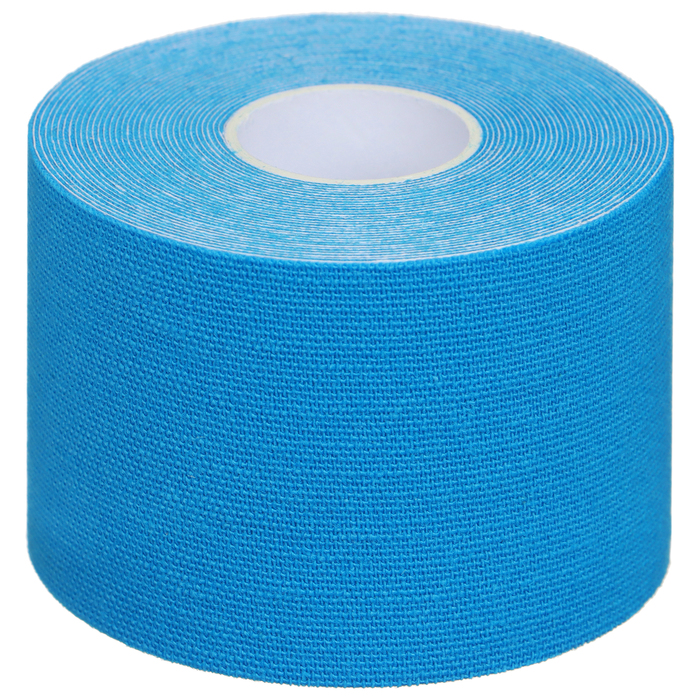 Кинезиотейп ONLYTOP, 5 см × 5 м, цвет голубой - Фото 1
