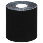 Кинезиотейп ONLYTOP, 7.5 см × 5 м, цвет чёрный - Фото 1