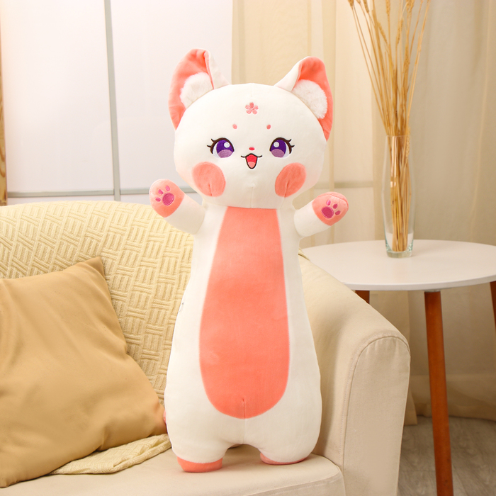 

Мягкая игрушка-подушка «Дерзкий кот», 80 см, цвет белый
