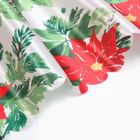 Скатерть новогодняя «Доляна» Christmas flowers, размер 145×180 см