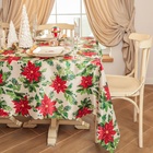 Скатерть новогодняя Доляна "Сhristmas flowers" 145х300 см, 100% п/э 10389067 - фото 1078791