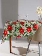 Скатерть новогодняя «Доляна» Christmas flowers, размер 145×300 см - Фото 2