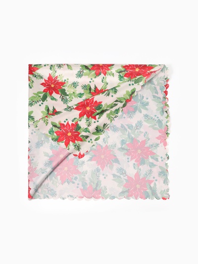 Скатерть новогодняя «Доляна» Christmas flowers, размер 145×300 см