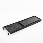 Стеллаж складной на колесах, 4 полки, 72×34×122см, цвет чёрный матовый - Фото 16