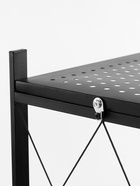 Стеллаж складной на колесах, 5 полок, 72×36×162.5 см, чёрный матовый - Фото 13