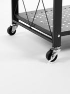 Стеллаж складной на колесах, 5 полок, 72×36×162.5 см, чёрный матовый - Фото 10