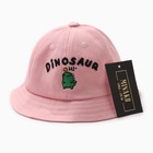 Панама для девочки MINAKU "Dinosaur", цв. розовый, р-р 50 - Фото 5