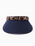 Козырёк женский MINAKU "Leopard" цвет тёмно-синий, р-р  56-58 - фото 808832330