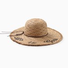 Шляпа женская MINAKU Life is good, размер 54-56, бежевая - Фото 5