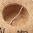 Шляпа женская MINAKU Life is good, размер 54-56, бежевая - Фото 8