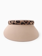 Козырёк женский MINAKU "Leopard" цвет пудровый, р-р  56-58 - фото 808832333