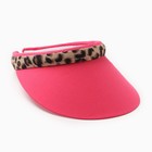 Козырёк женский MINAKU "Leopard" цвет розовый, р-р  56-58 - фото 321796689