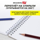 Скетчбук 100г/м BRAUBERG ART DEBUT Порисуем 140х201 мм 60л, греб, резинка, бел бум 115063 (комплект 6 шт) - фото 25944698