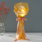 Букет из мыльных лепестков для ванны «Роза в шарике», подарочный, жёлтый, 8.5×8.5×36 см - Фото 2