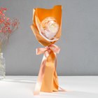 Букет из мыльных лепестков для ванны «Роза в шарике», подарочный, оранжевый, 8.5×8.5×36 см - Фото 1