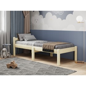 Односпальная кровать «Сандвик», 90×200 см, массив сосны, без покрытия