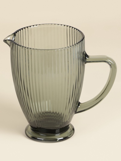 Кувшин SL Home «Модерн», 1.2 л, 19.5×13×18.5 см, стекло, графитовый
