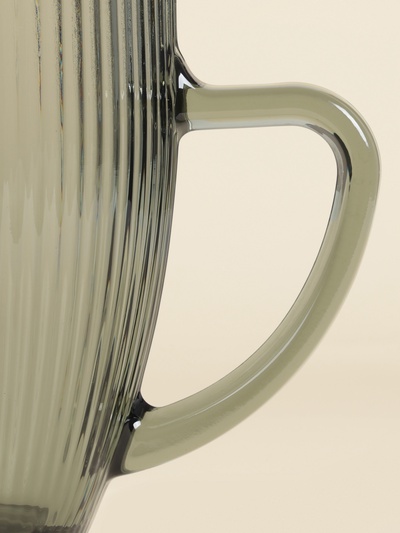 Кувшин SL Home «Модерн», 1.2 л, 19.5×13×18.5 см, стекло, графитовый