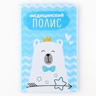 Папка для медицинского полиса «Мишка», 17.5×11.3 см 9897261 - фото 16535767