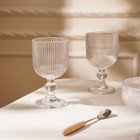 Бокалы для вина SL Home «Модерн», 250 мл, 8×14.5 см, набор 2 шт., стекло, прозрачные - Фото 6