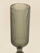 Бокалы для шампанского SL Home «Модерн», 150 мл, 5.5×18.5 см, набор 2 шт., стекло, графитовые - Фото 4