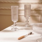 Бокалы для шампанского SL Home «Модерн», 150 мл, 5.5×18.5 см, набор 2 шт., стекло, прозрачные - Фото 7