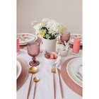 Бокалы для вина SL Home «Модерн», 250 мл, 8×14.5 см, набор 2 шт., стекло, розовые - Фото 6