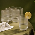 Стаканы SL Home «Модерн», 400 мл, 8×13 см, набор 6 шт., стекло, прозрачные - Фото 7