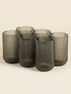 Стаканы SL Home «Модерн», 400 мл, 8×13 см, набор 6 шт., стекло, графитовые - Фото 2