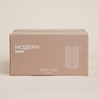 Стаканы SL Home «Модерн», 400 мл, 8×13 см, набор 6 шт., стекло, графитовые - Фото 5