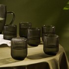 Стаканы SL Home «Модерн», 260 мл, 7.5×9.5 см, набор 6 шт., стекло, графитовые - Фото 7