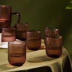 Стаканы SL Home «Модерн», 260 мл, 7.5×9.5 см, набор 6 шт., стекло, розовые - Фото 5