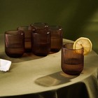 Стаканы SL Home «Модерн», 260 мл, 7.5×9.5 см, набор 6 шт., стекло, розовые - Фото 6