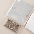 Штора для ванной двойная «Ла Каса», с люверсами, 200×200 см, полиэстер, полиэтилен, белая - Фото 4