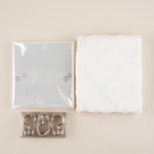 Штора для ванной двойная «Ла Каса», с люверсами, 200×200 см, полиэстер, полиэтилен, белая - Фото 7