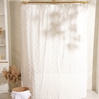 Штора для ванной двойная «Ла Каса», с люверсами, 200×200 см, полиэстер, полиэтилен, белая - Фото 9