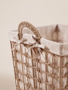 Корзина для хранения SL Home, ручное плетение, с ручками, квадратная, джут, 39×39×41.5 см - Фото 4