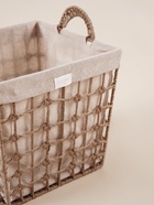 Корзина для хранения SL Home, ручное плетение, с ручками, квадратная, джут, 33×33×36 см - Фото 3