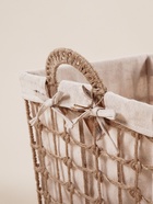 Корзина для хранения SL Home, ручное плетение, с ручками, квадратная, джут, 33×33×36 см - Фото 4