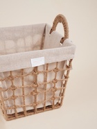 Корзина для хранения SL Home, ручное плетение, с ручками, квадратная, джут, 27×27×31 см - Фото 3