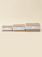 Корзины для хранения SL Home, плетёные, ручной работы, 3 шт.: от 18×12×8 см до 26×20×12 см - Фото 3