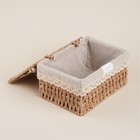 Корзины для хранения SL Home, плетёные, ручной работы, 3 шт.: от 18×12×8 см до 26×20×12 см - Фото 4