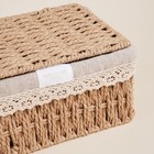 Корзины для хранения SL Home, плетёные, ручной работы, 3 шт.: от 18×12×8 см до 26×20×12 см - Фото 5
