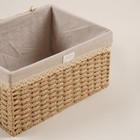 Корзина для хранения SL Home, плетёная, ручной работы, 30×20×15.5 см - Фото 3