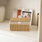 Корзина для хранения SL Home, плетёная, ручной работы, 30×20×15.5 см - Фото 4