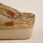 Корзины для хранения SL Home, плетёные, ручной работы, 2 шт., 28×18×10 см, 30×20×12 см - Фото 4