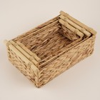 Корзины для хранения SL Home, плетёные, ручной работы, 3 шт., 27×16×9 см, 31×20×12 см, 35×24×13 см - Фото 3