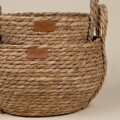 Корзины для хранения SL Home, плетёные, ручной работы, 2 шт.: 22×21×20 см, 27×24×22 см