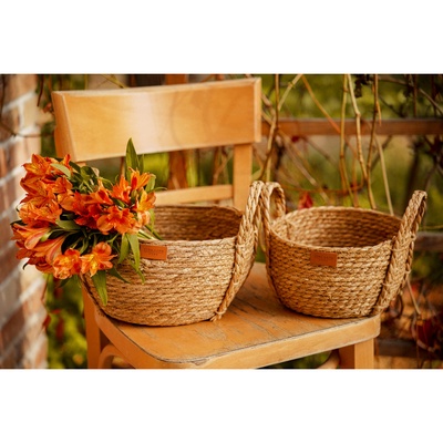 Корзины для хранения SL Home, плетёные, ручной работы, 2 шт.: 22×21×20 см, 27×24×22 см