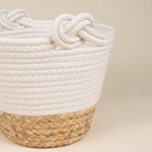 Корзины для хранения SL Home, плетёные, ручной работы, 3 шт., 24×21×17 см, 30×25×22 см, 35×30×27 см - Фото 4